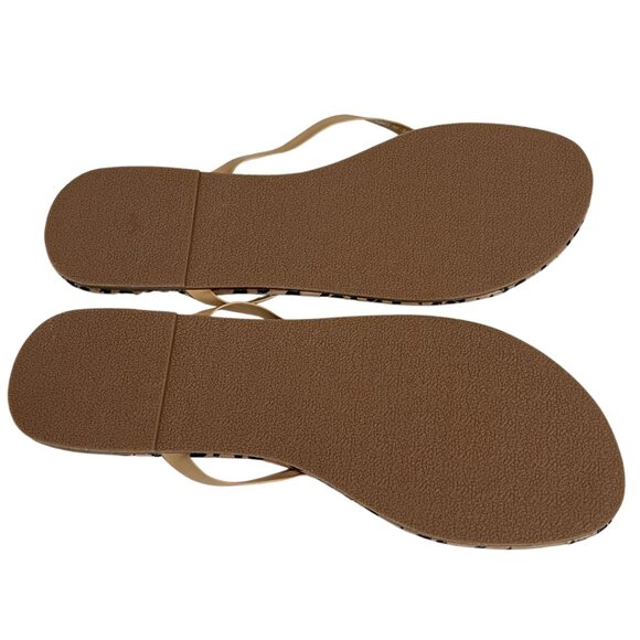 Aerie Cheetah Animal Print Flip Flop Sandals Size 9 Vacation Travel Beach Resort - Picture 6 of 7